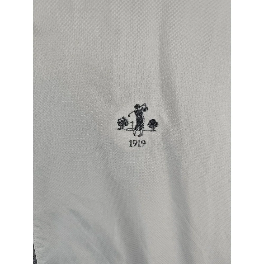 Adidas Golf 1919 Gray‎ Vented Full Zip Wind Breaker Men's Large Side Pockets